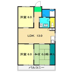 美誠マンションの物件間取画像